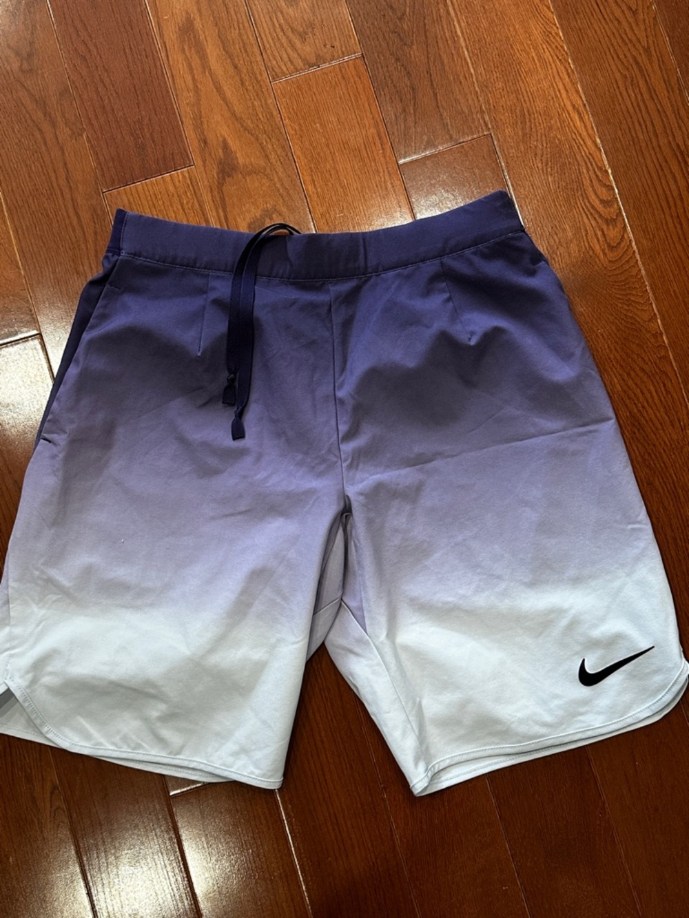 Nike DRI-FIT Ombre Purple to White Athletic Shorts small